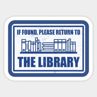 Return to the Library Sticker